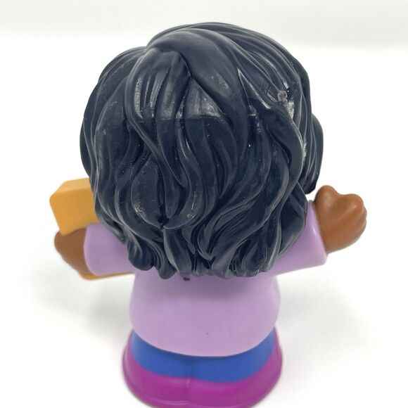 Fisher Price Little People Mia with Bunny & Girl with Book Lot, Pink & Purple - Picture 10 of 14